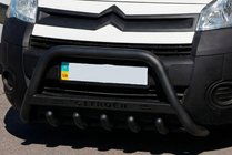 Citroen Berlingo 2008-2018 Defensa Delantera WT004 Negra (Acero Inoxidable) foto 1