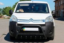 Citroen Berlingo 2008-2018 Defensa Delantera WT004 Negra (Acero Inoxidable) foto 2