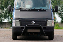 Volkswagen LT 1995-2006 Defensa Delantera WT003 Negra Acero Inoxidable foto 1