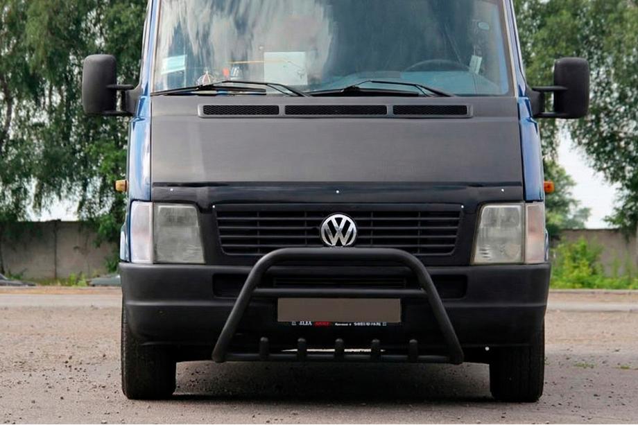 Volkswagen LT 1995-2006 Defensa Delantera WT003 Negra Acero Inoxidable Image
