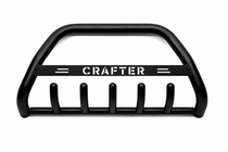 Volkswagen Crafter 2006-2016 Defensa Delantera WT004 Negra (Acero Inoxidable) foto 1