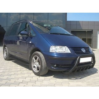 Defensa Delantera WT003 Negra Acero Inoxidable Volkswagen Sharan 1995-2010 foto 3