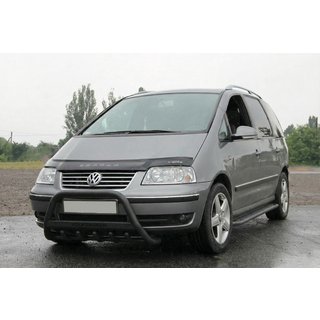 Defensa Delantera WT004 Negra (Acero Inoxidable) Volkswagen Sharan 1995-2010 foto 3