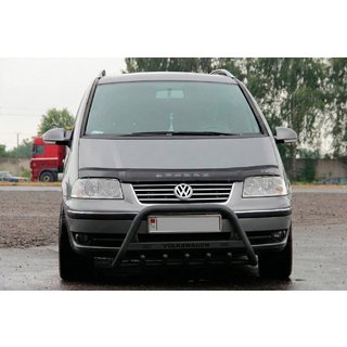 Defensa Delantera WT004 Negra (Acero Inoxidable) Volkswagen Sharan 1995-2010 foto 2