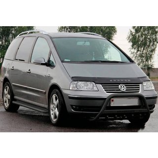 Defensa Delantera WT004 Negra (Acero Inoxidable) Volkswagen Sharan 2010-2023 foto 3