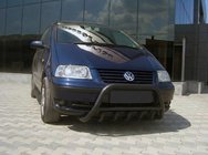 Volkswagen Sharan 2010-2023 Defensa Delantera WT003 Negra Acero Inoxidable foto 1