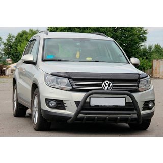 Defensa Delantera WT003 Negra Acero Inoxidable Volkswagen Tiguan 2007-2016 foto 1