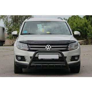 Defensa Delantera WT003 Negra Acero Inoxidable Volkswagen Tiguan 2007-2016 foto 4