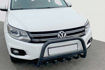 Volkswagen Tiguan 2007-2016 Defensa Delantera WT004 Negra (Acero Inoxidable) foto 3