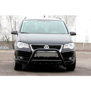 Defensa Delantera WT003 Negra Acero Inoxidable Volkswagen Touran 2003-2010 foto 2