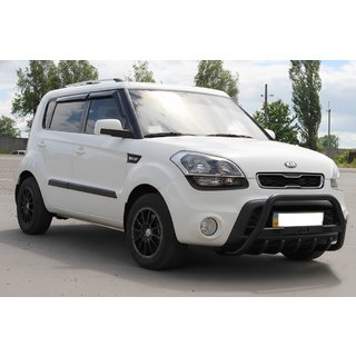 Defensa Delantera WT004 Negra (Acero Inoxidable) Kia Soul I 2008-2013 foto 2