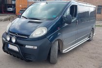 Opel Vivaro 2001–2015 Defensa Delantera WT004 Negra (Acero Inoxidable) foto 2