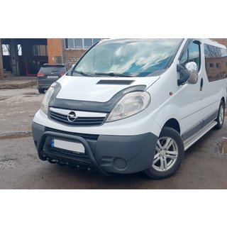 Defensa Delantera WT004 Negra (Acero Inoxidable) Opel Vivaro 2001–2015 foto 3
