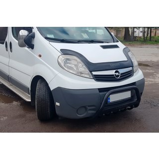 Defensa Delantera WT004 Negra (Acero Inoxidable) Opel Vivaro 2001–2015 foto 4