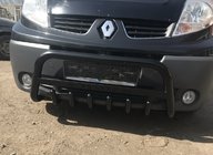 Renault Trafic 2001–2015 Defensa Delantera WT004 Negra (Acero Inoxidable) foto 4