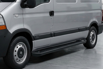 Renault Master 1998-2010 Estribos Laterales Allmond Black (2 uds., Aluminio) foto 1