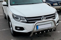 Volkswagen Tiguan 2007-2016 Defensa Delantera WT004 Acero Inoxidable foto 3