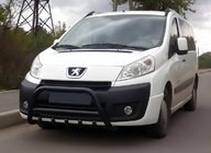 Citroen Jumpy 2007–2017 Defensa Delantera WT003 Negra Acero Inoxidable foto 1