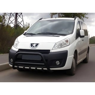 Defensa Delantera WT003 Negra Acero Inoxidable Peugeot Expert 2007-2016 foto 1