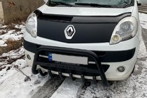 Renault Kangoo 2008–2020 Defensa Delantera WT004 Negra (Acero Inoxidable) foto 2