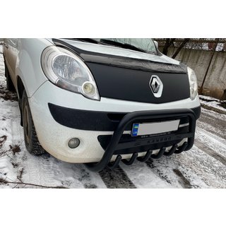 Defensa Delantera WT004 Negra (Acero Inoxidable) Renault Kangoo 2008–2020 foto 3