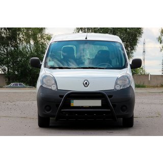 Defensa Delantera WT003 Negra Acero Inoxidable Renault Kangoo 2008–2020 foto 3