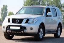 Nissan Navara 2006-2015 Defensa Delantera WT008 Negra (Acero Inoxidable) foto 1