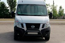 Opel Movano 2010-2021 Defensa Delantera WT018 Negra (Acero Inoxidable) foto 3
