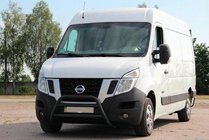 Opel Movano 2010-2021 Defensa Delantera WT018 Negra (Acero Inoxidable) foto 2
