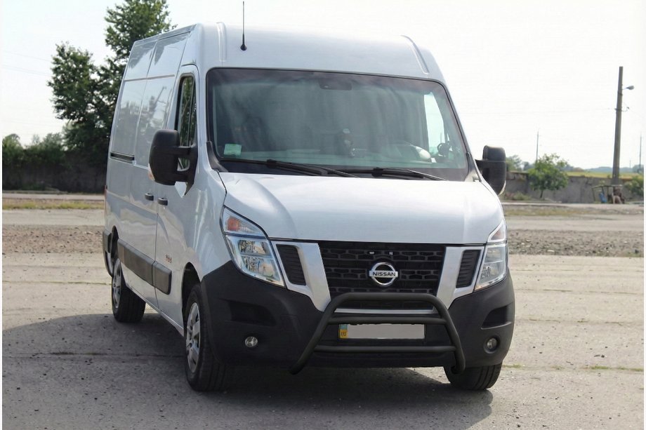 Opel Movano 2010-2021 Defensa Delantera WT018 Negra (Acero Inoxidable) Image