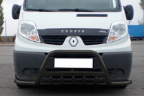 Renault Trafic 2001–2015 Defensa delantera Exclusive Black (acero inoxidable) foto 1