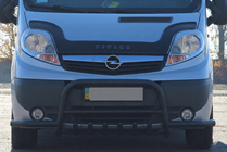 Renault Trafic 2001–2015 Defensa delantera Exclusive Black (acero inoxidable) foto 3