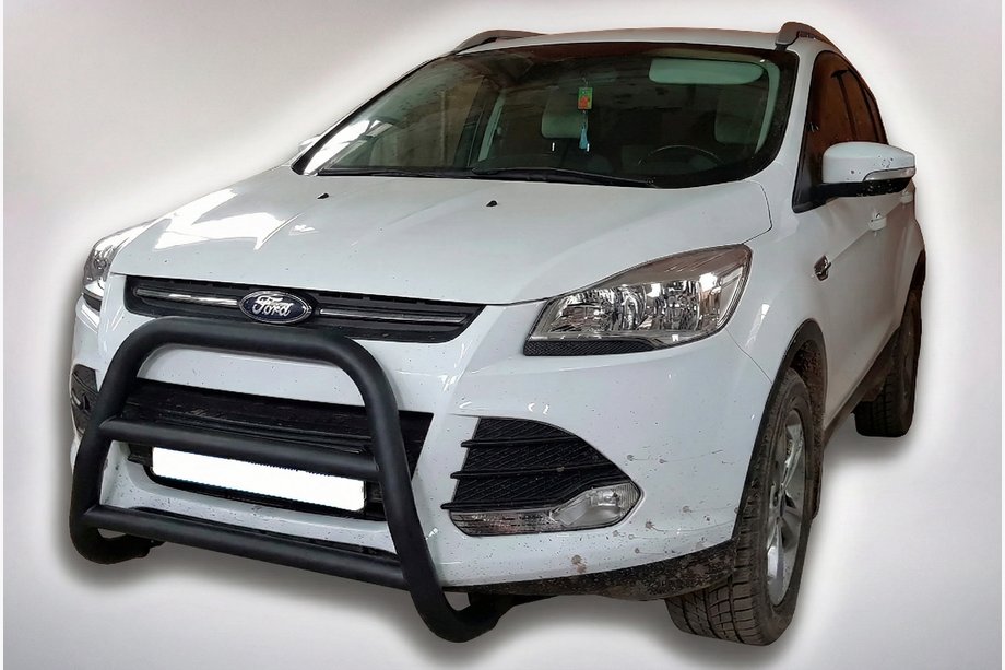 Ford Kuga/Escape 2013-2019 Defensa Delantera WT018 Negra (Acero Inoxidable) Image