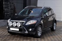 Ford Kuga 2008-2013 Defensa Delantera WT018 Negra (Acero Inoxidable) foto 1