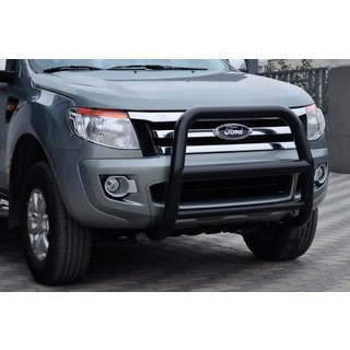 Defensa Delantera WT018 Negra (Acero Inoxidable) Ford Ranger 2011–2022 foto 1