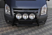 Ford Transit 2000–2014 Defensa Delantera WT018 Negra (2006-2014, Acero Inoxidable) foto 2