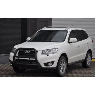 Defensa Delantera WT018 Negra (Acero Inoxidable) Hyundai Santa Fe 2 2006-2012 foto 3