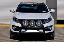 Kia Sportage 2010-2015 Defensa Delantera WT018 Negra (Acero Inoxidable) foto 1
