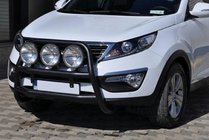 Kia Sportage 2010-2015 Defensa Delantera WT018 Negra (Acero Inoxidable) foto 3