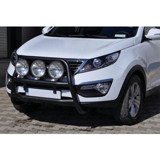 Defensa Delantera WT018 Negra (Acero Inoxidable) Kia Sportage 2010-2015 foto 3