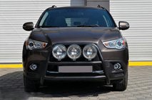 Mitsubishi ASX 2010-2023 Defensa Delantera WT018 Negra (Acero Inoxidable) foto 2
