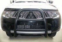 Mitsubishi L200 2006-2015 Defensa Delantera WT018 Negra (Acero Inoxidable) foto 3