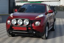 Nissan Juke 2010-2019 Defensa Delantera WT018 Negra (Acero Inoxidable) foto 4