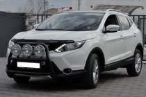 Nissan Qashqai 2014-2021 Defensa Delantera WT018 Negra (Acero Inoxidable) foto 1