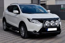 Nissan Qashqai 2014-2021 Defensa Delantera WT018 Negra (Acero Inoxidable) foto 3