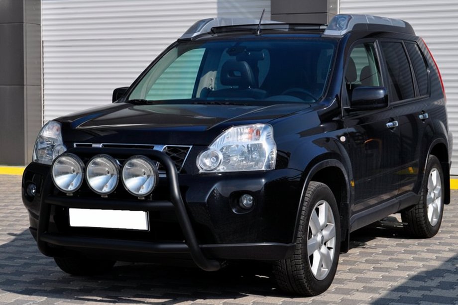 Nissan X-trail T31 2007-2014 Defensa Delantera WT018 Negra (Acero Inoxidable) Foto 2