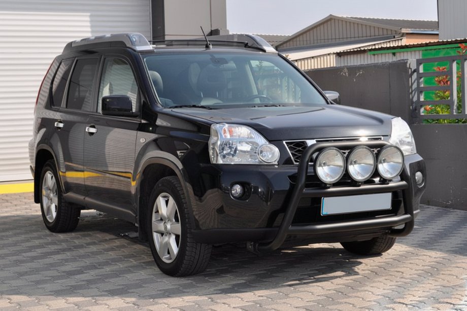 Nissan X-trail T31 2007-2014 Defensa Delantera WT018 Negra (Acero Inoxidable) Foto 3
