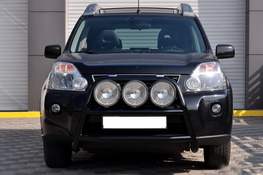 Nissan X-trail T31 2007-2014 Defensa Delantera WT018 Negra (Acero Inoxidable) Foto 1