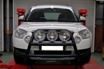 Skoda Yeti 2009-2017 Defensa Delantera WT018 Negra (Acero Inoxidable) foto 3