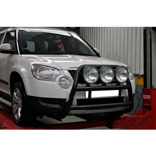 Defensa Delantera WT018 Negra (Acero Inoxidable) Skoda Yeti 2009-2017 foto 2